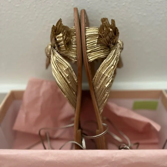 Loeffler Randall Peony Platinum Sandals, size 9 - Picture 2 of 8